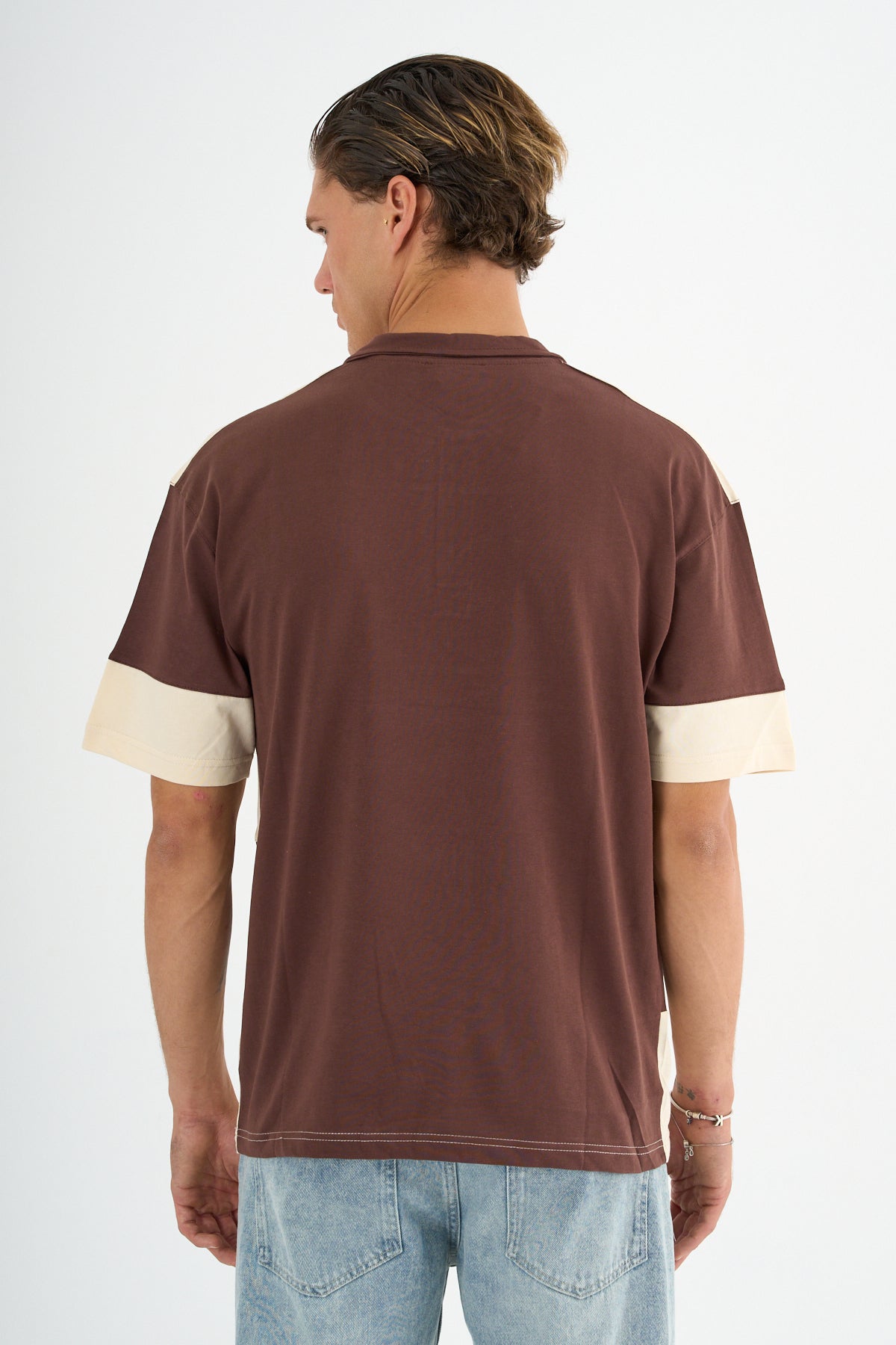 Mode Erkek Comfort Fit Kahve Polo Yaka Tişört - Redline