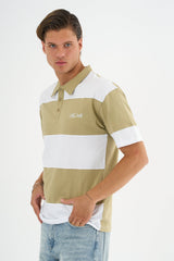 Mode Erkek Comfort Fit Yeşil Polo Yaka Tişört - Redline