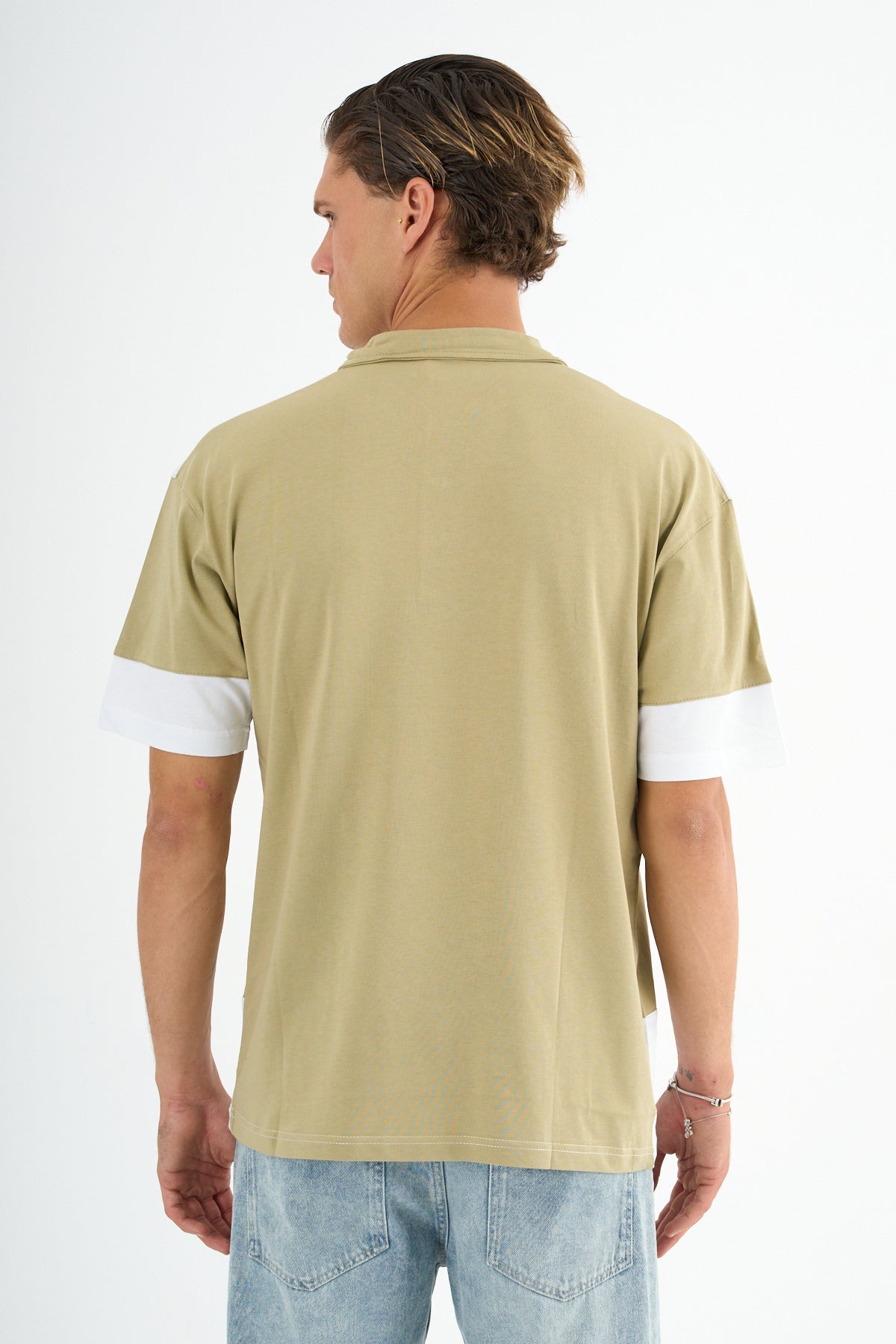 Mode Erkek Comfort Fit Yeşil Polo Yaka Tişört - Redline