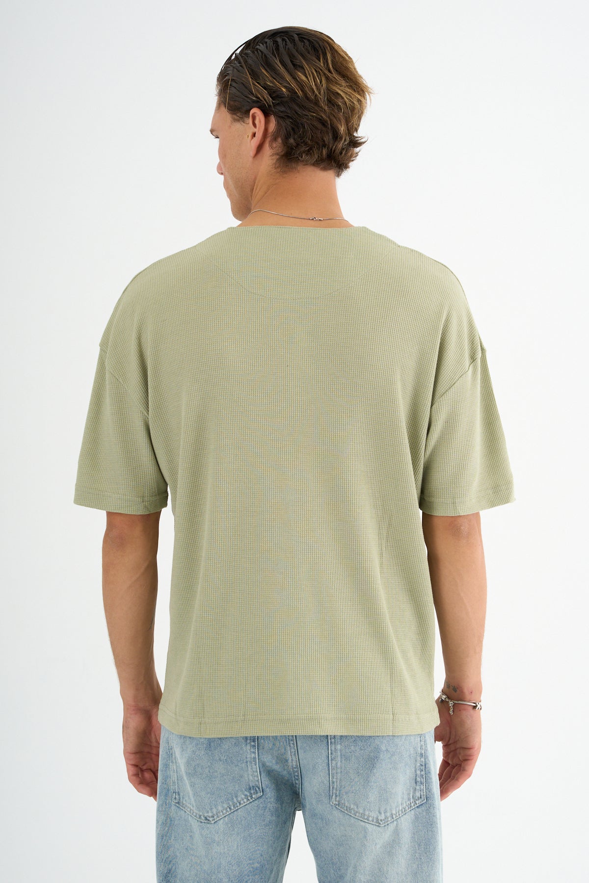 Mono Erkek Relax Fit Tişört Mint - Redline