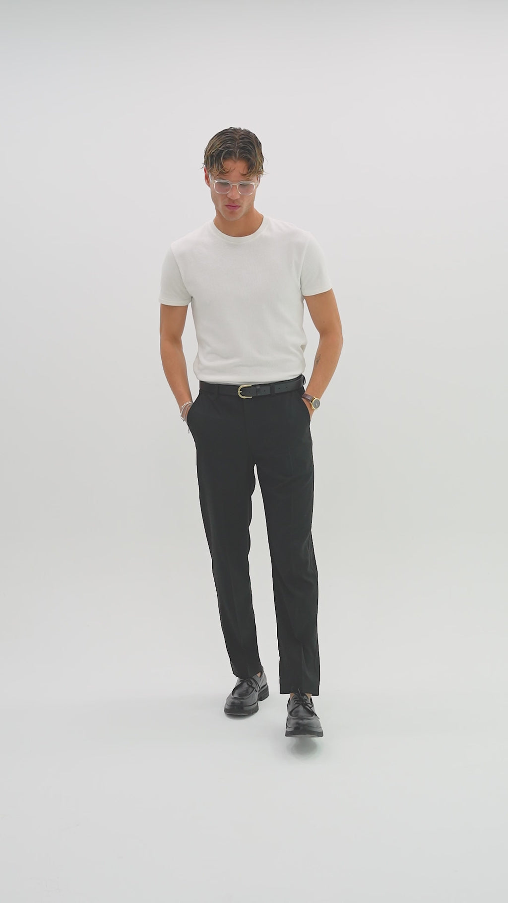 Comfort Slim Fit Kumaş Pantolon Siyah