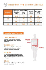Regular Fit Kışlık Kaşe Gömlek Siyah - Redline