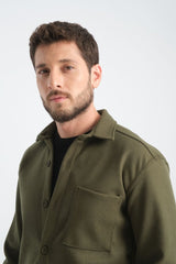 Regular Fit Kışlık Kaşe Gömlek Yeşil - Redline