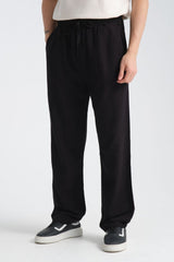 Saga Keten Baggy Pantolon Siyah - Redline