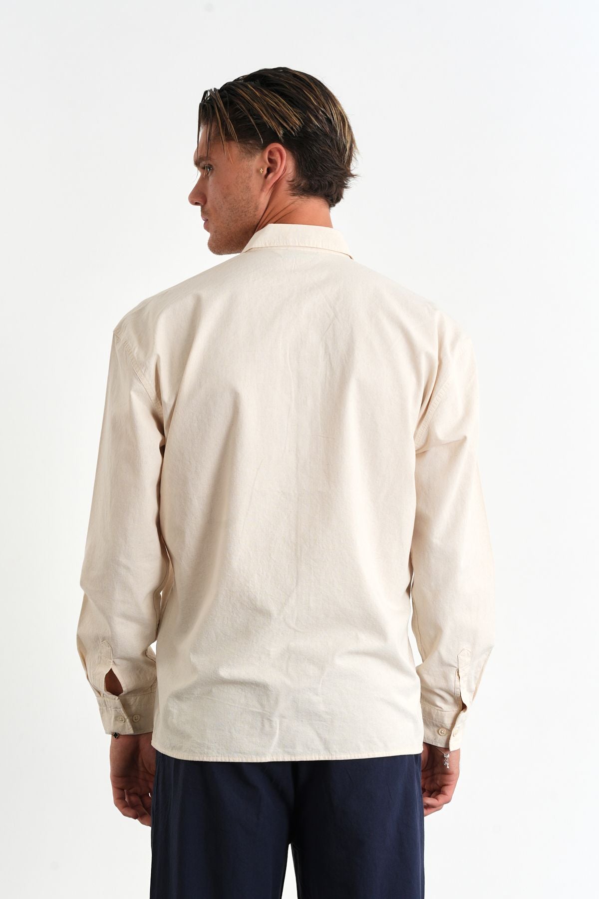 Sarto Oversize Gömlek Ekru - Redline