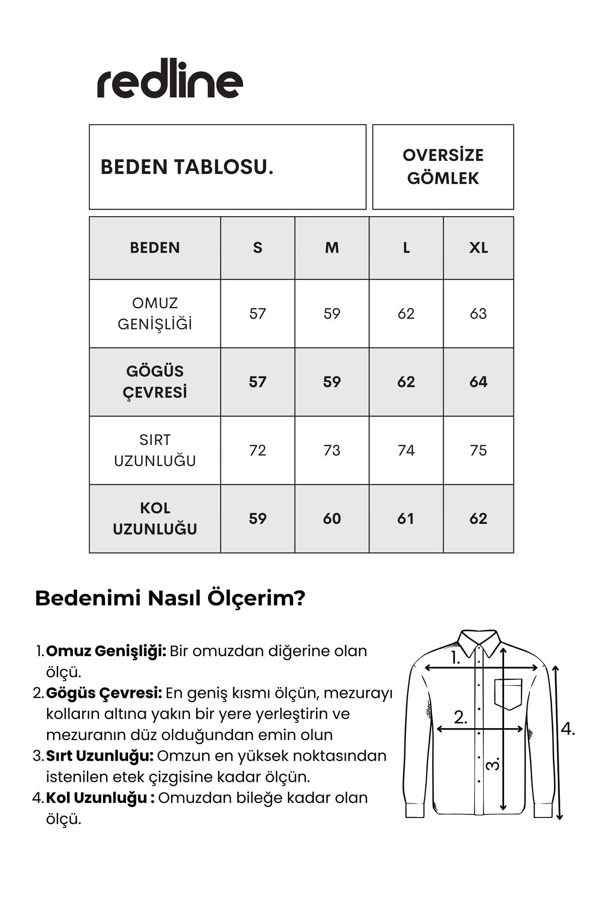 Sarto Oversize Gömlek Ekru - Redline