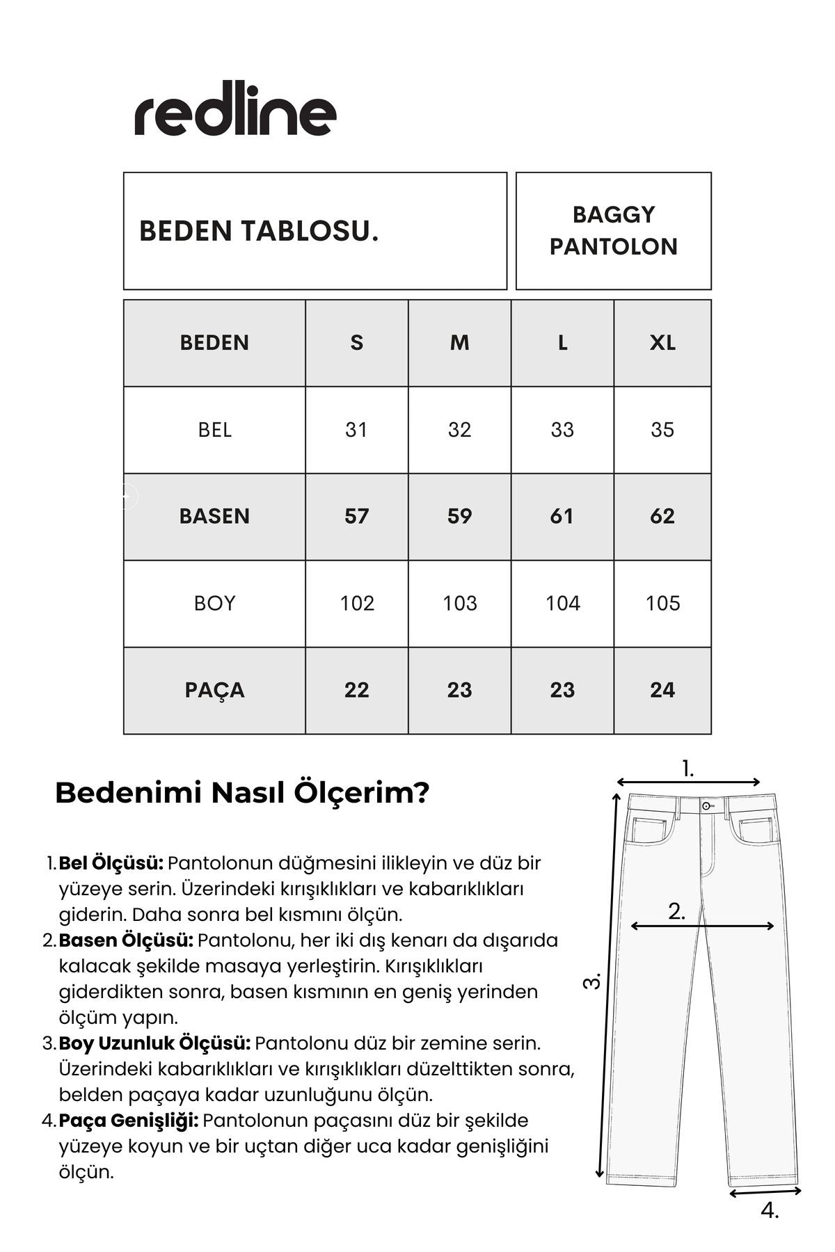 Sartor Kemerli Lastikli Rahat Kalıp Pantolon Beyaz - Redline