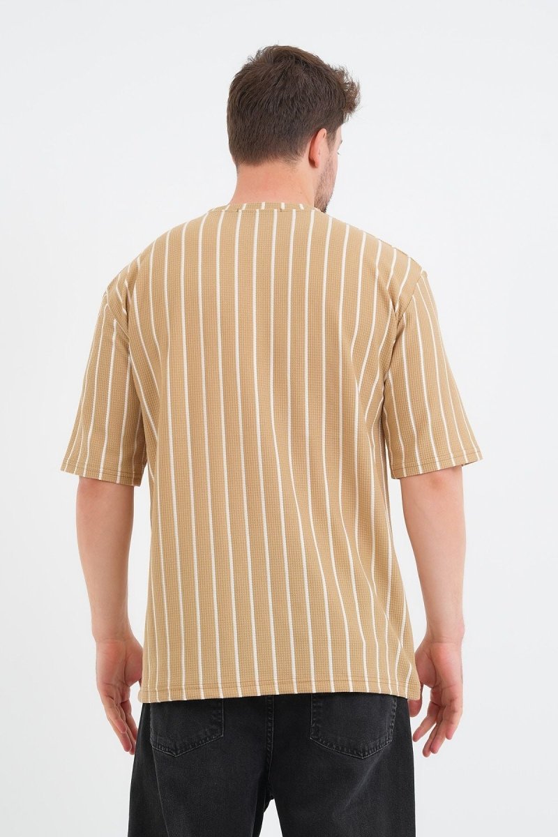 Shift Erkek Oversize Tişört Bej - Redline