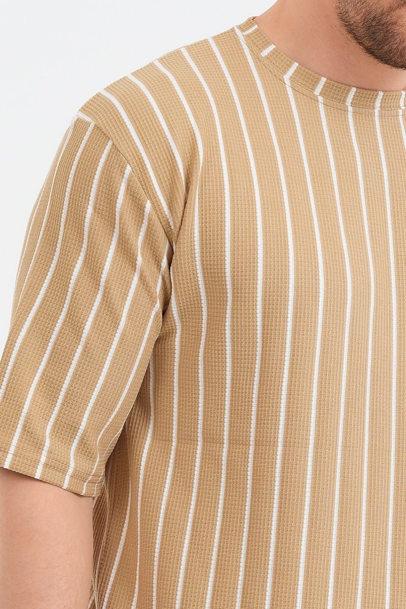 Shift Erkek Oversize Tişört Bej - Redline