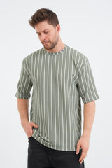 Shift Erkek Oversize Tişört Haki - Redline