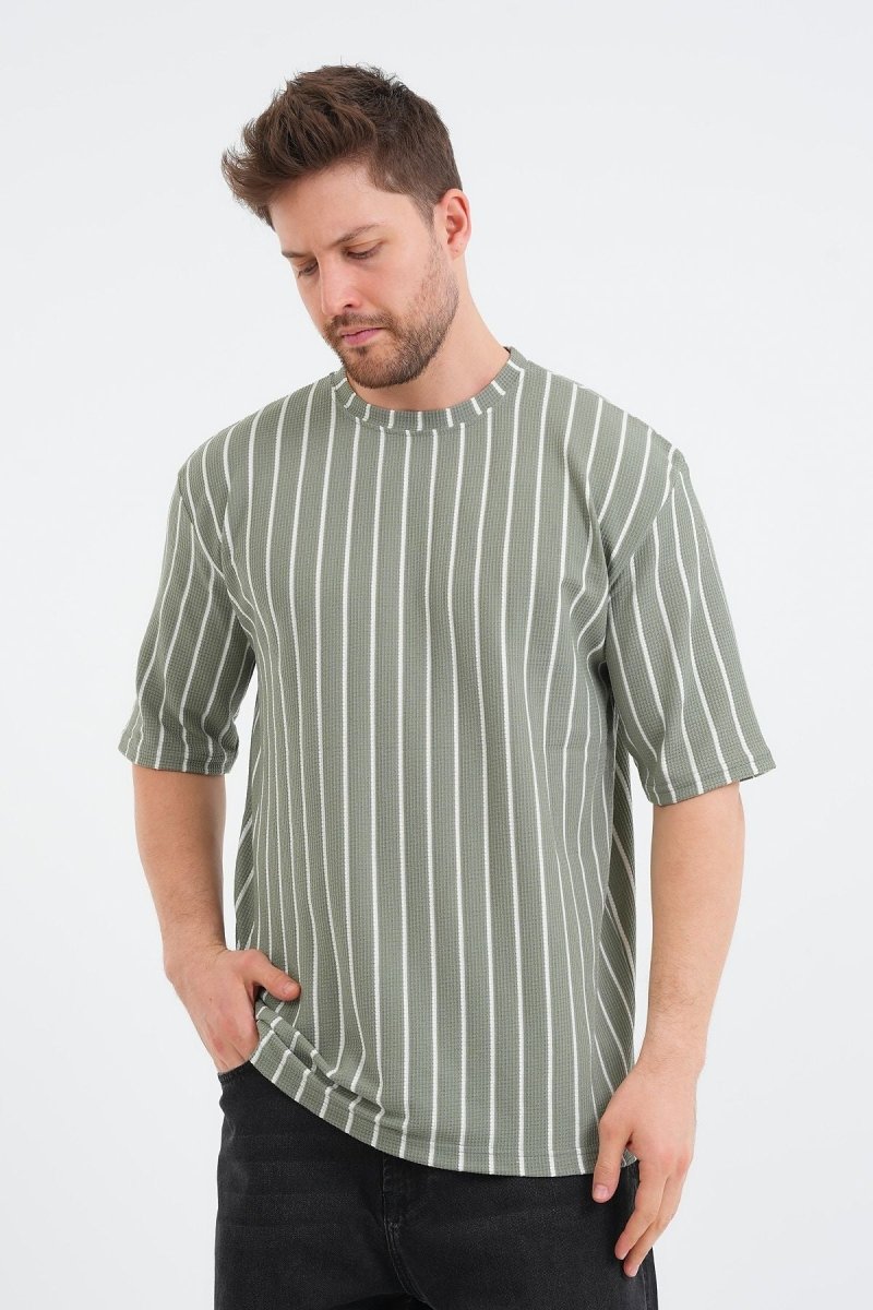 Shift Erkek Oversize Tişört Haki - Redline