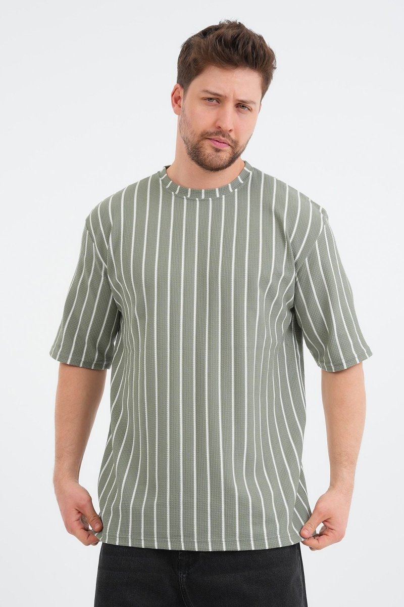 Shift Erkek Oversize Tişört Haki - Redline