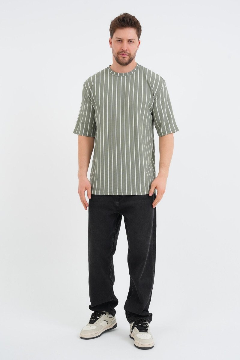 Shift Erkek Oversize Tişört Haki - Redline