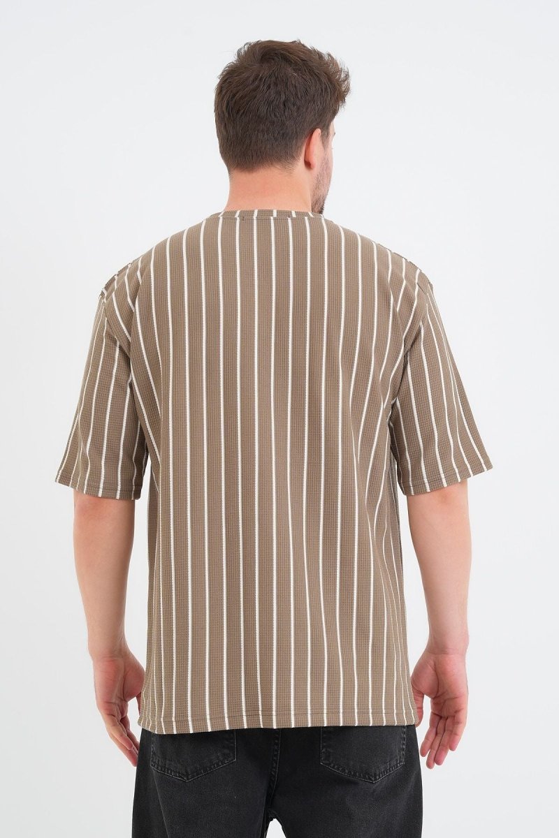 Shift Erkek Oversize Tişört Kahverengi - Redline