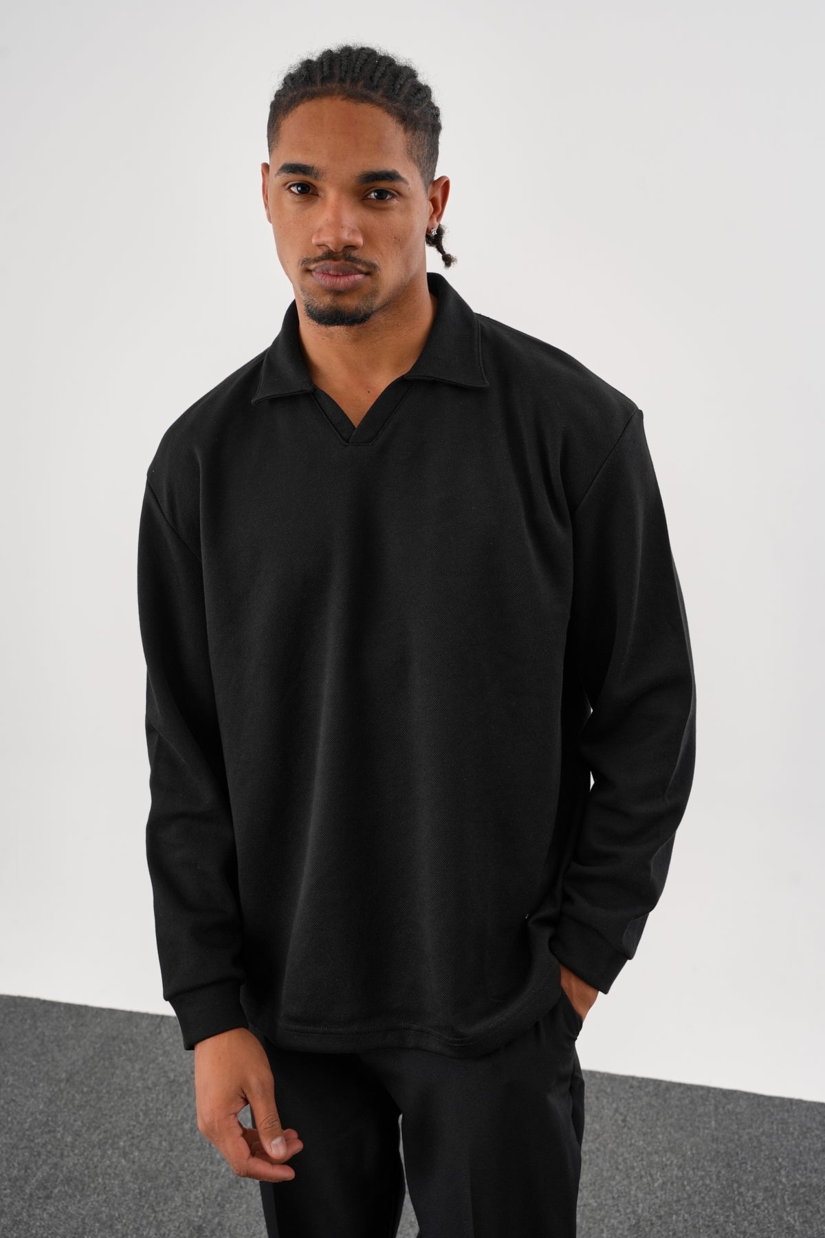 EASE Oversize Sweatshirt Siyah