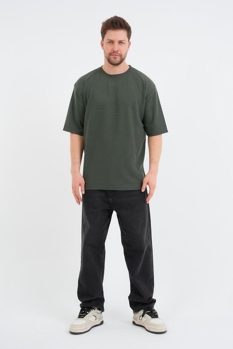 Sway Erkek Oversize Tişört Haki - Redline