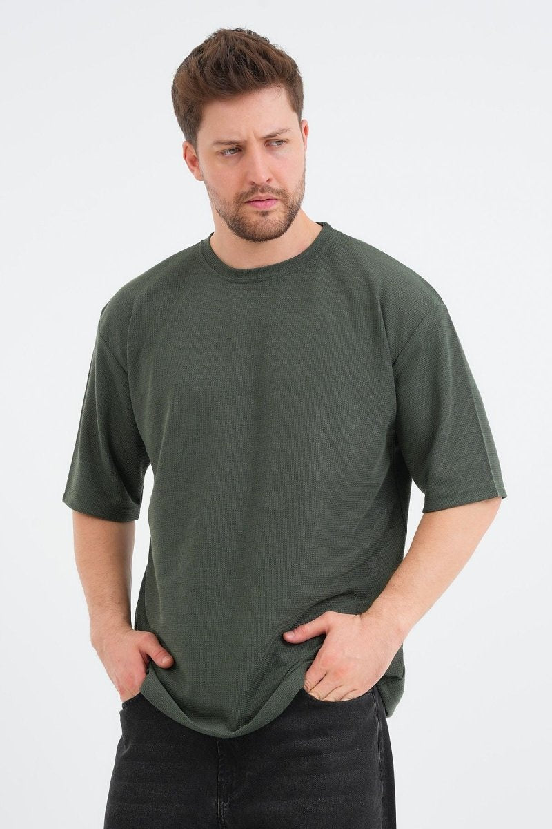 Sway Erkek Oversize Tişört Haki - Redline