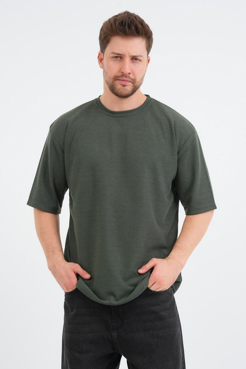 Sway Erkek Oversize Tişört Haki - Redline