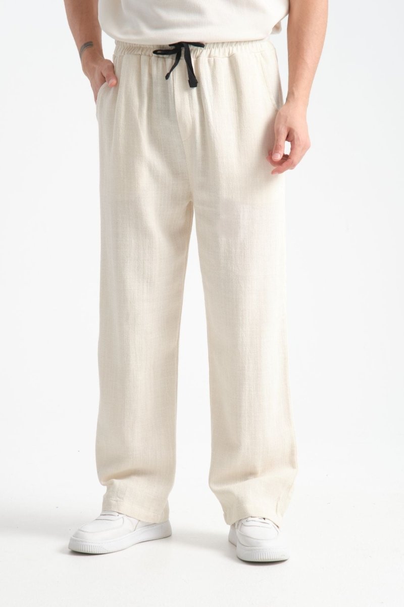 Thicked Baggy Pantolon Bej - Redline