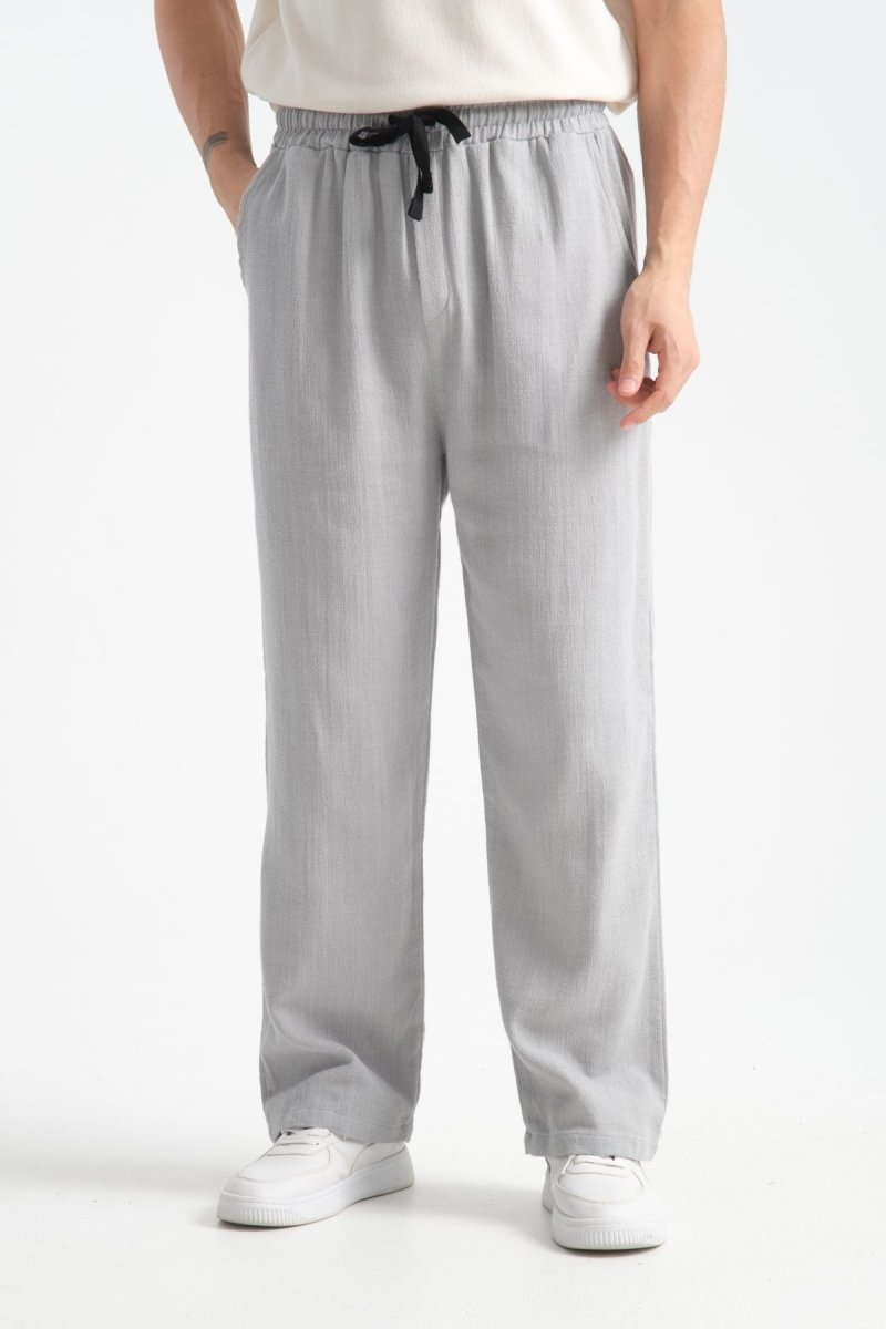 Thicked Baggy Pantolon Gri - Redline