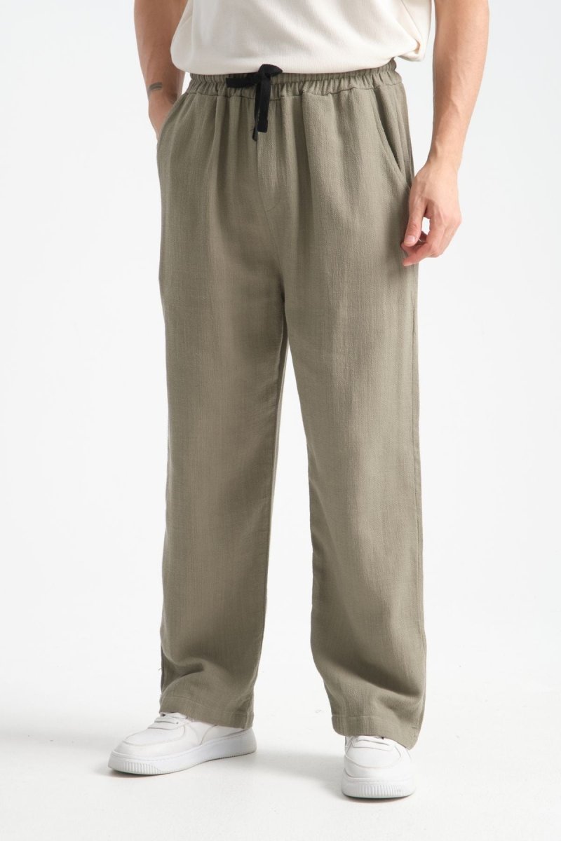 Thicked Baggy Pantolon Haki - Redline