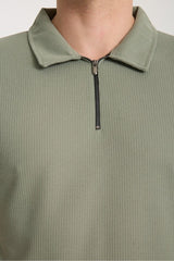 Verge Slim Fit Polo Yaka T-shirt Yeşil - Redline