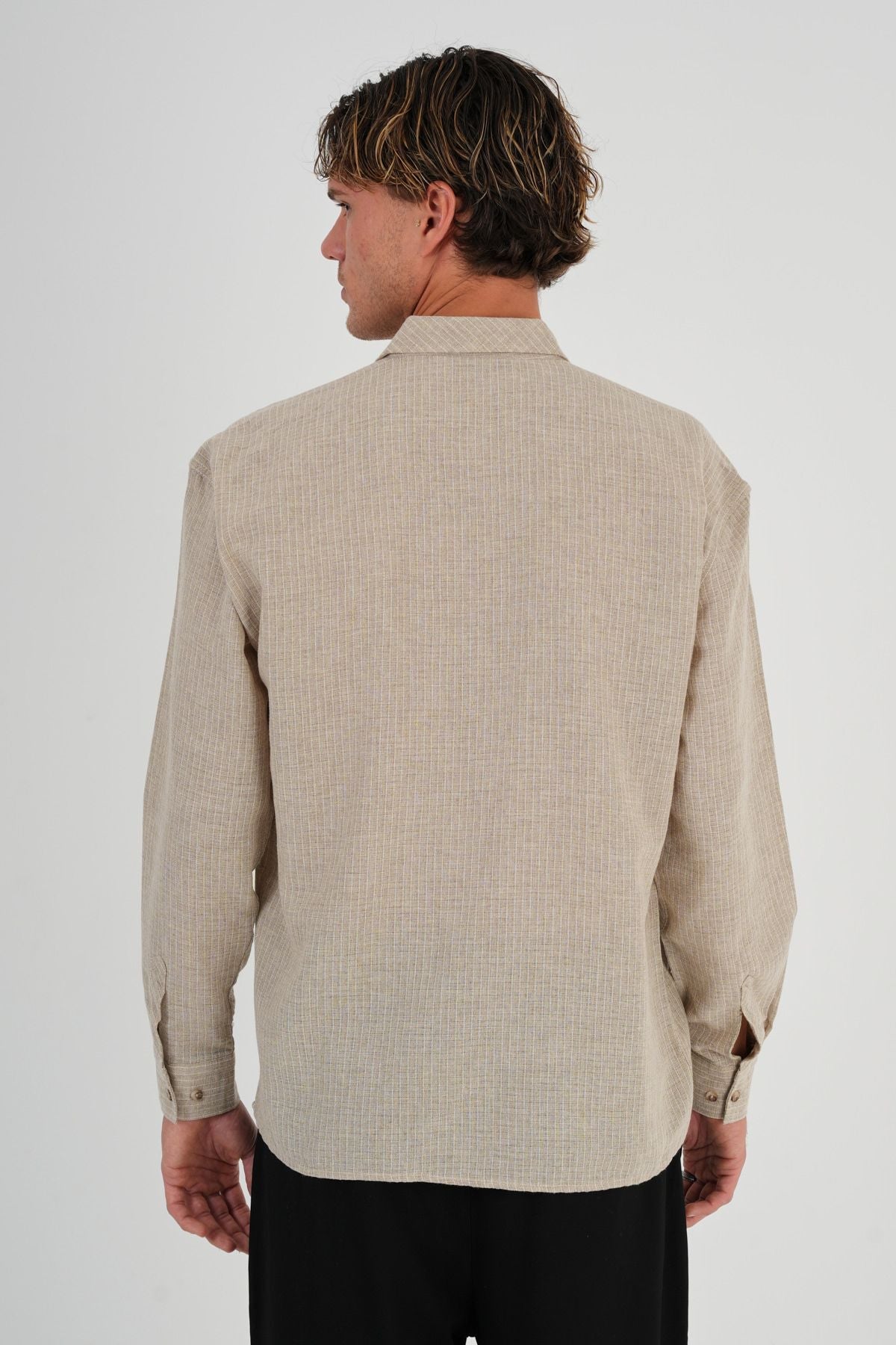 Veste Oversize Gömlek Bej - Redline