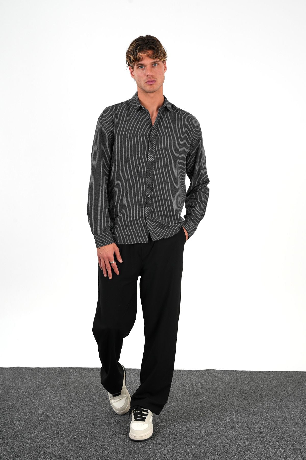 Veste Oversize Gömlek Lacivert - Redline