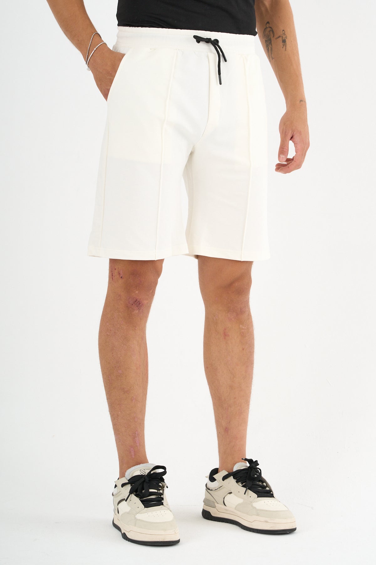 Zane Erkek Comfort Fit Beyaz Şort & Bermuda - Redline