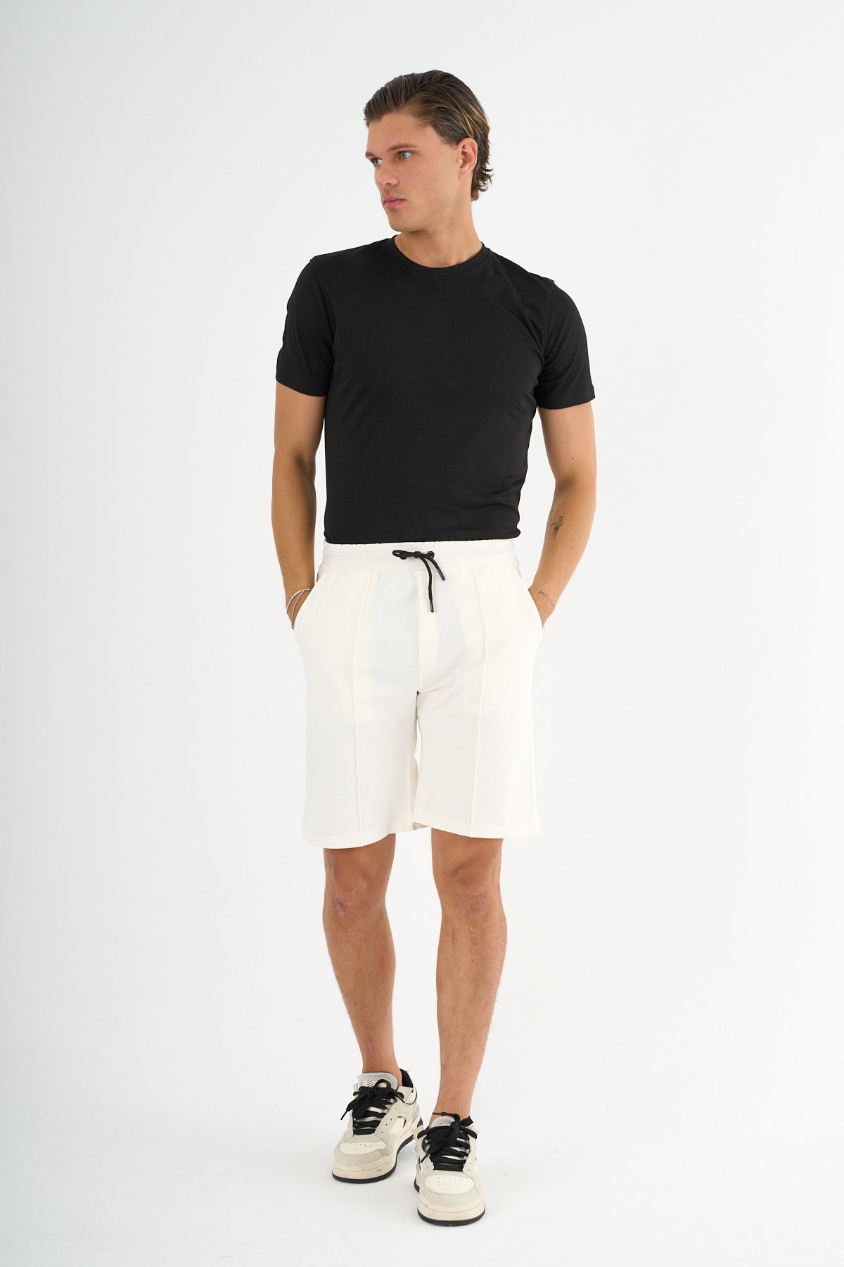 Zane Erkek Comfort Fit Beyaz Şort & Bermuda - Redline