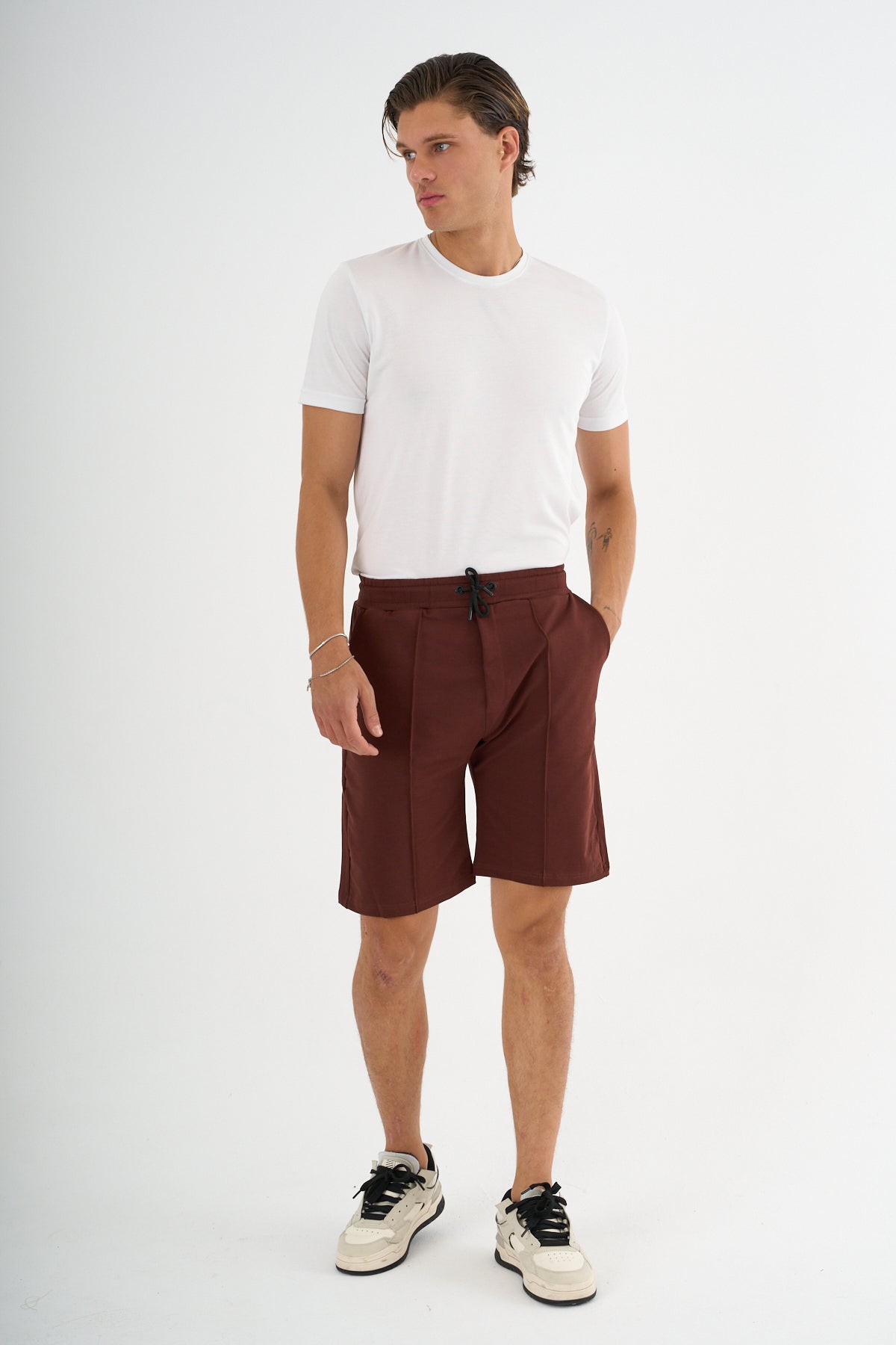Zane Erkek Comfort Fit Kahve Şort & Bermuda - Redline