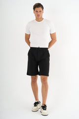 Zane Erkek Comfort Fit Siyah Şort & Bermuda - Redline