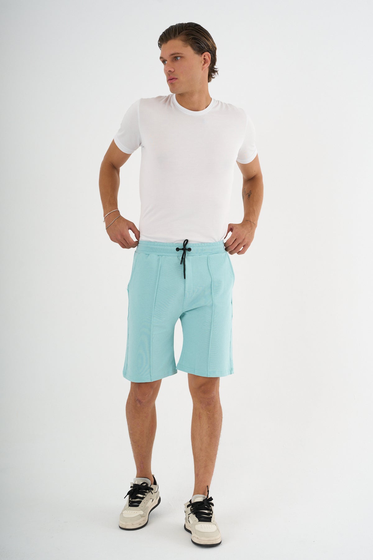 Zane Erkek Comfort Fit Turkuaz Şort & Bermuda - Redline