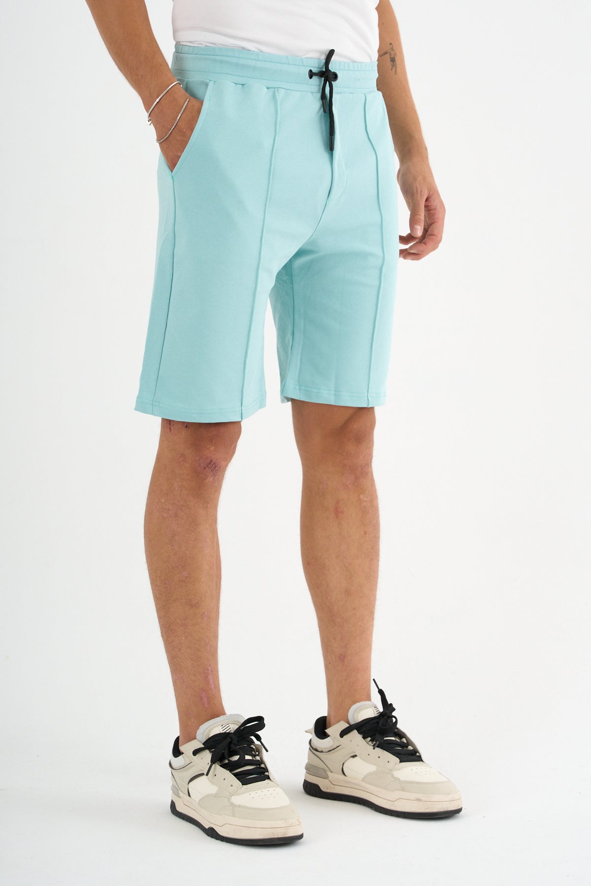 Zane Erkek Comfort Fit Turkuaz Şort & Bermuda - Redline