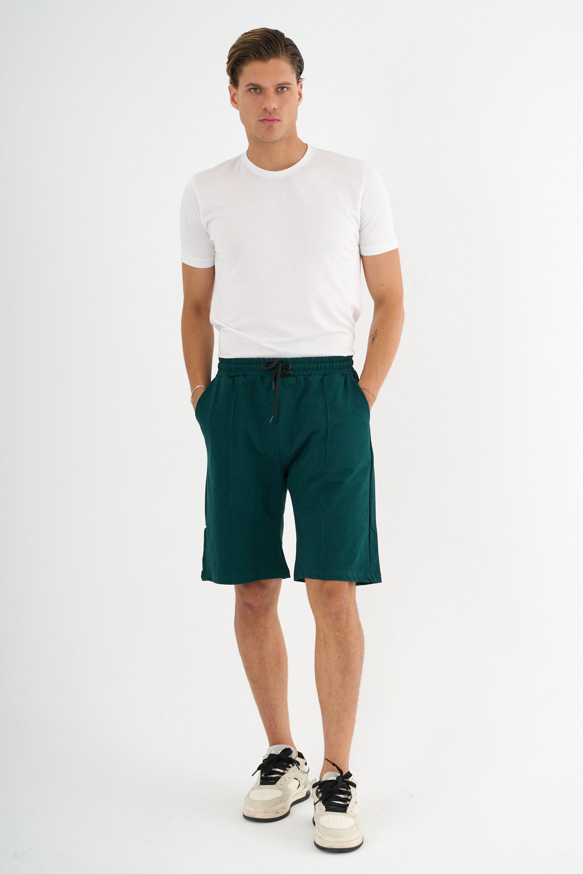 Zane Erkek Comfort Fit Yeşil Şort & Bermuda - Redline